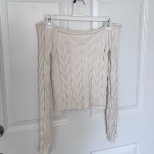 White off the shoulder top